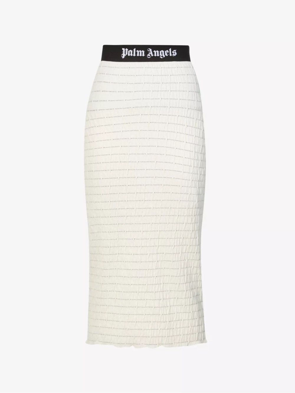 Palm Angels // Logo Print Cotton Midi Skirt